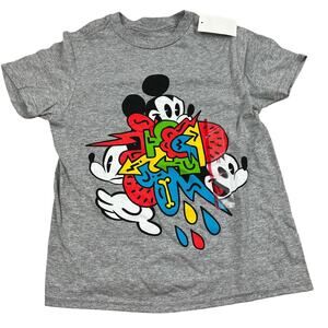 Mickey Mouse and Friends Boys' Retro Graphic Gray T-Shirt - Size XL - NWT